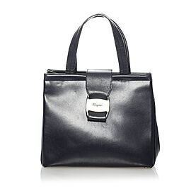 Ferragamo Vara Leather Handbag