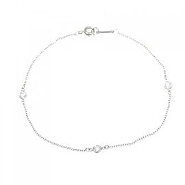 Tiffany & Co 950 Platinum By the Yard 3P Bracelet E1080