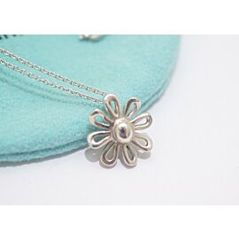 Tiffany & Co Sterling Silver Daisy Flower Necklace