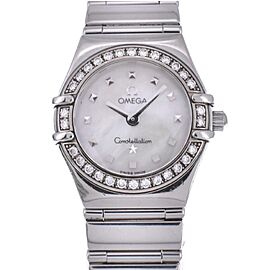 OMEGA Constellation Stainless Steel/Stainless Steel Quartz Diamond Watch