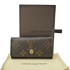 LOUIS VUITTON Monogram Canvas Multicles 4 Key Holder Case M62631