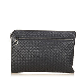 Bottega Veneta Intrecciato Leather Clutch Bag