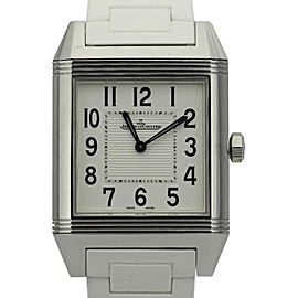 Jaeger LeCoultre Reverso Squadra Q7068720 Stainless Steel & Rubber Quartz 31mm Womens Watch