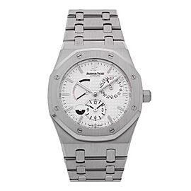 Audemars Piguet 26120ST.OO.1220ST.01 39MM Stainless Steel Royal Oak Dual Time White Dial Naked