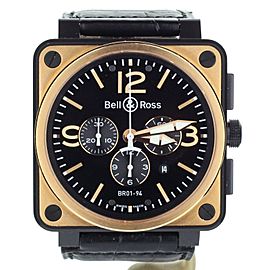 BELL & ROSS BR 01-94 ROSE GOLD & CARBON OFFICER