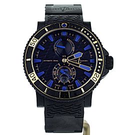 Ulysse Nardin Maxi Marine Diver Black Sea Rose Gold Bezel 45mm 263-92