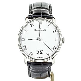 BLANCPAIN LEMAN GRANDE DATE WHITE DIAL Black Strap 40MM REF: 6669-1127-55B