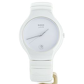 Rado True Jubile White ceramic 40mm R27695722 complete set