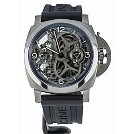 PANERAI LO SCIENZIATO TOURBILLON GMT TITANIUM SKELETON 47MM PAM767 COMPLETE SET