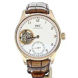 IWC Portugieser Tourbillon Hand-Wound Rose Gold on Deployant 43mm IW546302