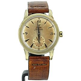 Omega Seamaster Automatic gold filled 35mm on Leather Strap Vintage