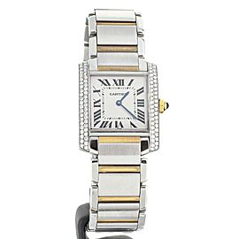 Cartier Tank Francaise Stainless Steel Yellow Gold Quartz. Ref: W2TA0003/2301