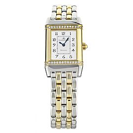 JAEGER LECOULTRE REVERSO FLORALE YELLOW GOLD STAINLESS STEEL 21X33MM 265.5.08