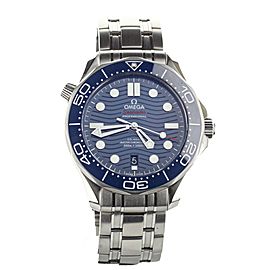 Omega Seamaster Diver 300m Co-Axial Blue Dial 42mm 21030422003001 Full Set