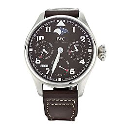 IWC Big Pilot Perpetual Calendar St. Exupery Brown Steel 46mm IW503801 Full Set