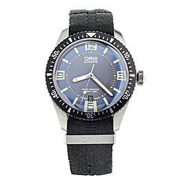 Oris Diver Sixty-Five Steel Blue 40mm 01 733 7707 4065-07 8 20 18 Full Set