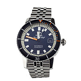 ZODIAC SUPER SEA WOLF STAINLESS STEEL BLUE DIAL ON BRACELET 40MM Z09266