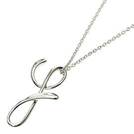 Tiffany & Co 925 Silver Initial Y Necklace QJLXG-1332