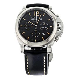 Panerai Luminor Daylight Automatic Chronograph Black Dial 44mm PAM356 Full Set