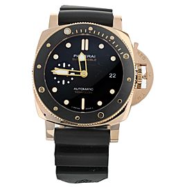 Panerai Luminor Submersible 1950 3-Days Rose Gold Rubber 42mm PAM 974 Full Set