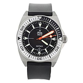 Stowa Prodiver Black Orange Titanium Rubber Strap Automatic 42mm Full Set