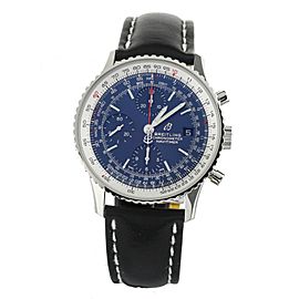 Breitling Navitimer Chronograph Blue Dial Calf on Deployant 41mm a13324 Full Set