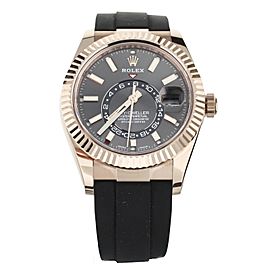 Rolex Sky-Dweller Annual Calendar Rose Gold Rhodium Dial 42mm 326235 Full Set