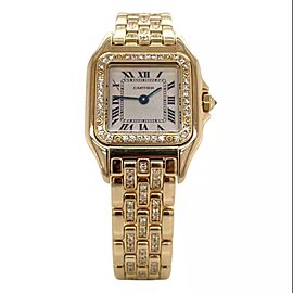 Cartier Panthére Quartz 18K Yellow Gold Diamond Watch