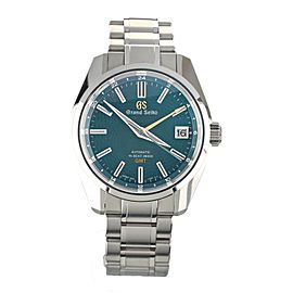 GRAND SEIKO PEACOCK HI-BEAT 40MM STAINLESS STEEL GREEN DIAL SBGJ227 FULL SET