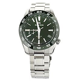 GRAND SEIKO SPRING DRIVE GREEN DIAL SBGE257 40MM STAINLESS STEEL FULL SET