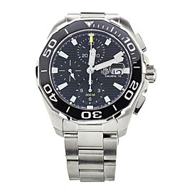 Tag Heuer Aquaracer Chronograph Black Dial Stainless Steel 43mm Cay211A-0