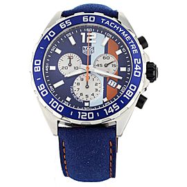 Tag Heuer Formula 1 Gulf Blue Dial Chronograph 43mm CAZ101N Full Set