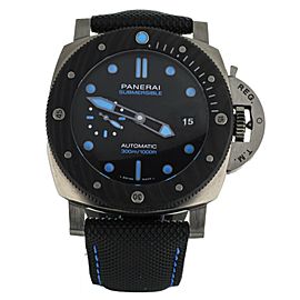 PANERAI SUBMERSIBLE BMG CARBOTECH BLACK DIAL 47MM PAM799 FULL SET