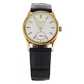 Patek Philippe Calatrava Vintage Manual Wind Yellow Gold Silver Dial 31mm 96