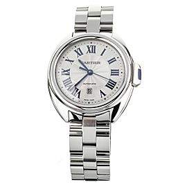 Cartier Cle De Cartier Silver Dial 31mm Stainless Steel Automatic WSCL0005