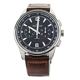 Jaeger LeCoultre Polaris Chronograph Black Dial Calf 42mm Q9028471 Full Set