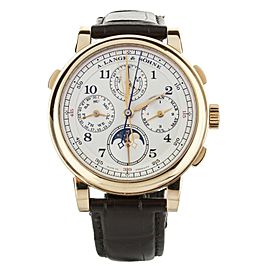 A.Lange & Sohne 1815 Rattrapante Perpetual Calendar Rose Gold 42mm 421.032 Full