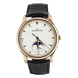 Jaeger LeCoultre Master Ultra Thin Moon Rose Gold White 39mm Q1362520 Full Set