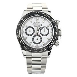 Rolex Daytona white dial Stainless steel Ceramic Bezel 40mm 116500lv Full set