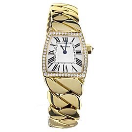 Cartier La Dona Diamond Bezel Yellow Gold on Bracelet