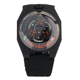 Urwerk UR100 Fireleg Titanium DLC in Canvas Strap Limited Edition