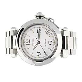 Cartier Pasha White Dial Stainless Steel Automatic on Bracelet