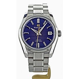 GRAND SEIKO HIGH BEAT AUTUMN SHUBUN 40MM ON BRACELET BLUE DIAL FULL SET SBGH273