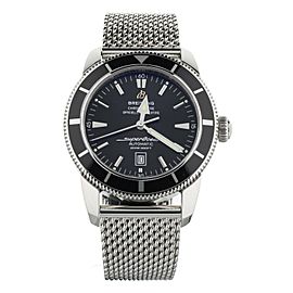 Breitling Superocean Heritage 46MM Black Dial on Mesh Bracelet A17320 Full set