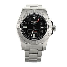 Breitling Avenger II Seawolf Black Dial Stainless Steel on Bracelet 45mm A17331