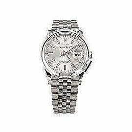 Rolex DateJust Silver Dial Stainless Steel Smooth Bezel 36mm full set