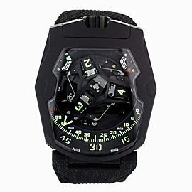 Urwerk All Black Titanium Satellite Manual Wind 44x53mm Full Set