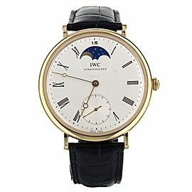 IWC Vintage Portofino White Dial Yellow Gold Moonphase 46mm Full Set