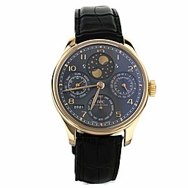 IWC Portugieser Perpetual Calendar Rose Gold Slate Dial 44MM Full Set