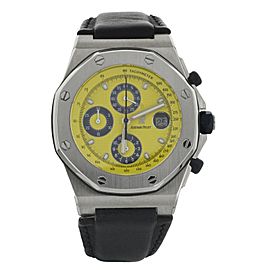 Audemars Piguet Royal Oak Offshore Stainless Steel Yellow Dial Calf 42mm